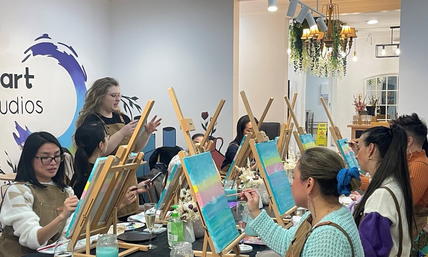 Image 1: DIY Art Studios: Sip & Paint + Craft – Creativity & Celebration Meets
