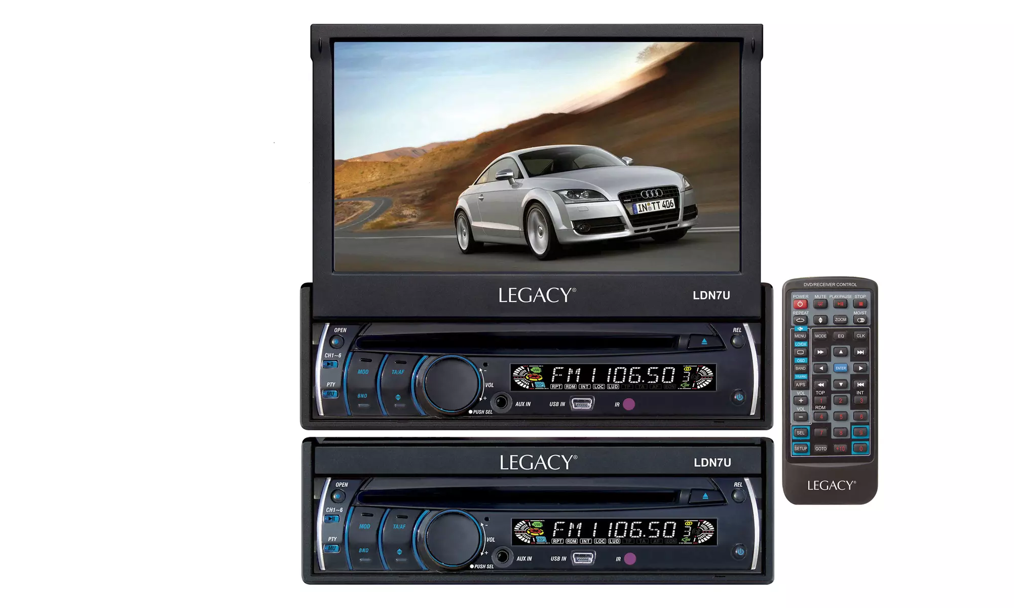 Legacy 7" Motorized Car Touchscreen and Media Player - Primary Image