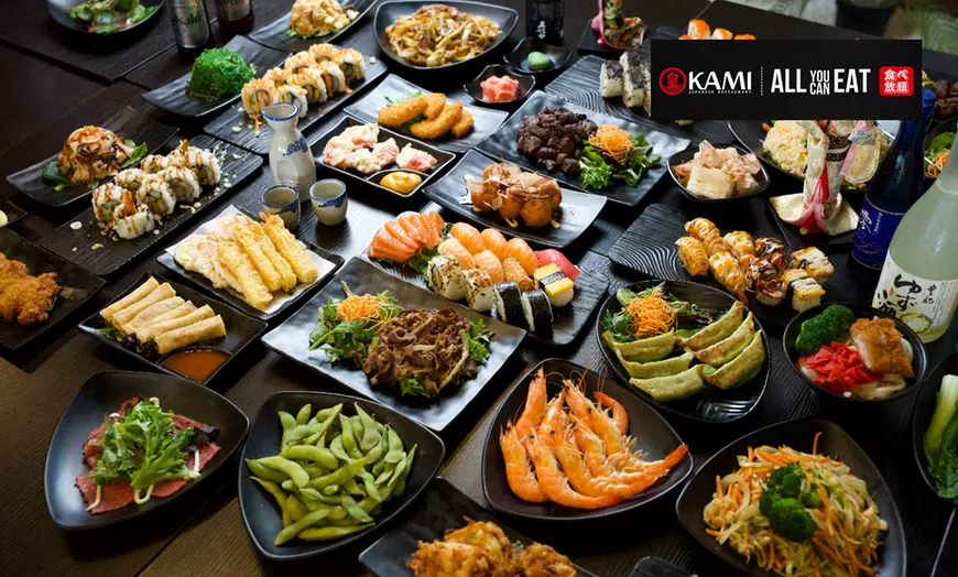 Image 1: Delight with AYCE Japanese Experience with Sake for One, Two or Four 