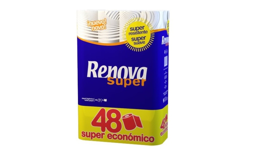 Image 2: 48 Roll Renova 2-Ply Toilet Paper