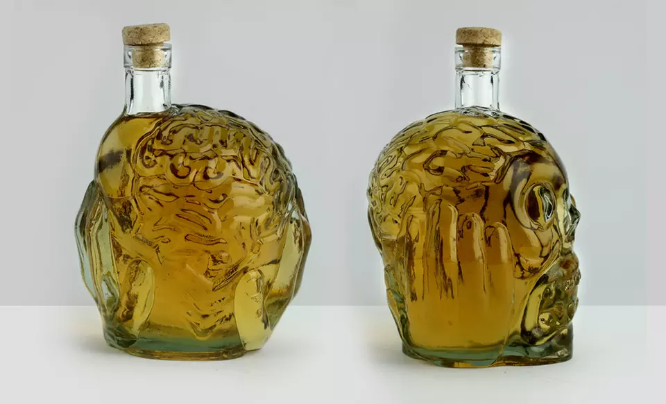 Zombie Head Decanter. Free Returns. - Second Medium