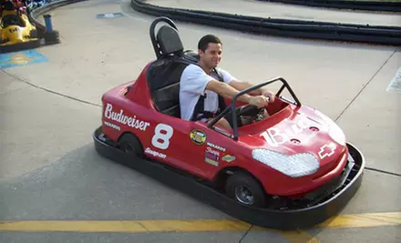 Go-Kart or Indy-Kart Package with Arcade Tokens and Gator Feeding for Two at Kissimmee Go-Karts (Up to 67% Off) - Primary Image