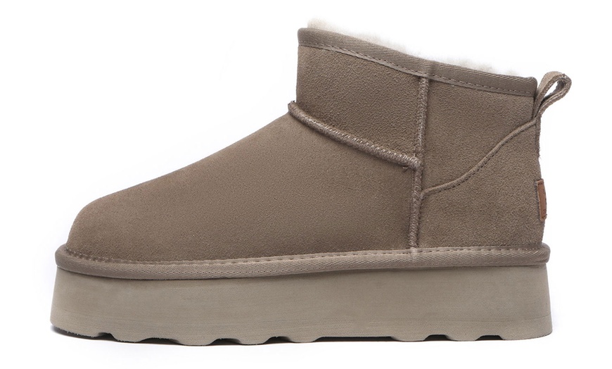 Image 17: Thick Bottom Mini Classic UGG