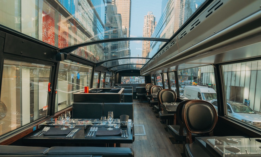 Image 13: NYC Panoramic Dining Experience: Six-Course Dinner Aboard Bustronome