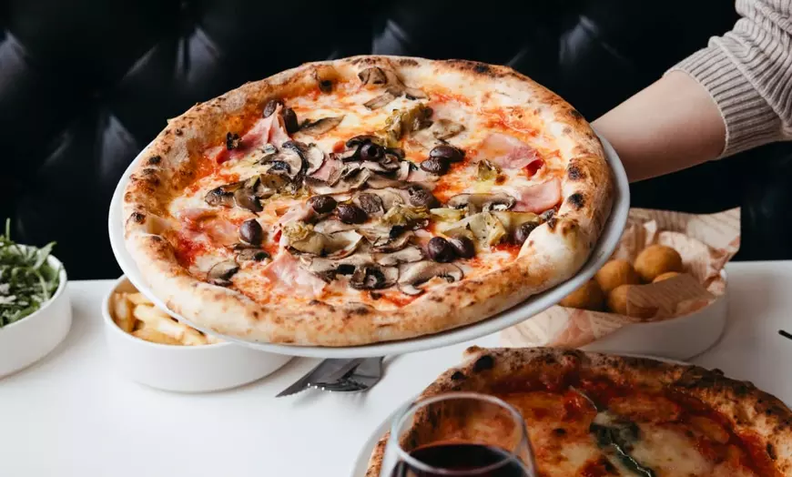 Image 15: Choice of Pasta or Pizza with Optional Glass / Bottle of Wine Or Beer
