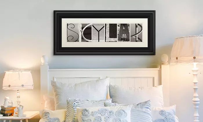 $59.99 for Custom Framed Letter Art from Great Big Canvas ($139.99 Value) - Primary Image