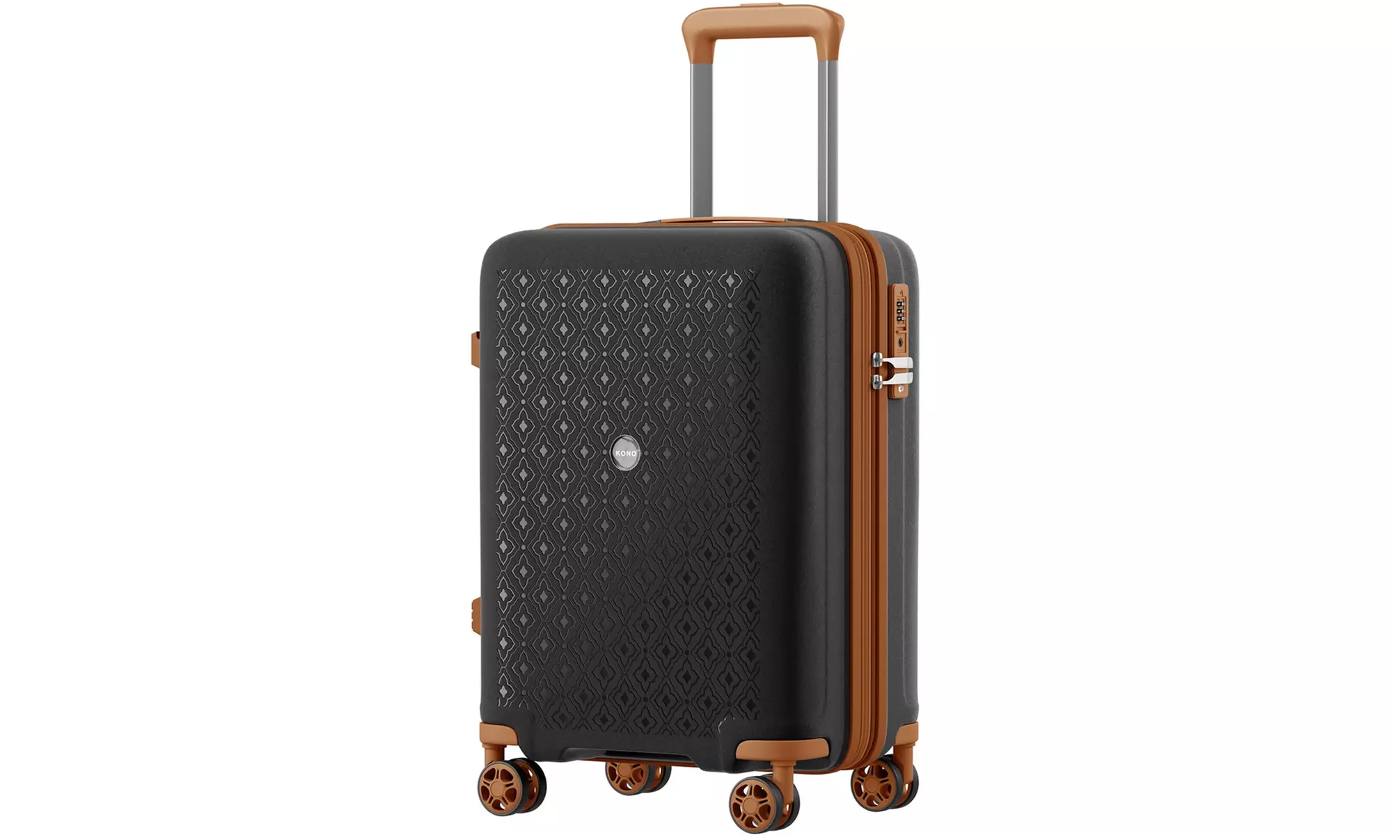 1 / 3x KONO Hartschalen-Reisekoffer mit TSA-Schloss