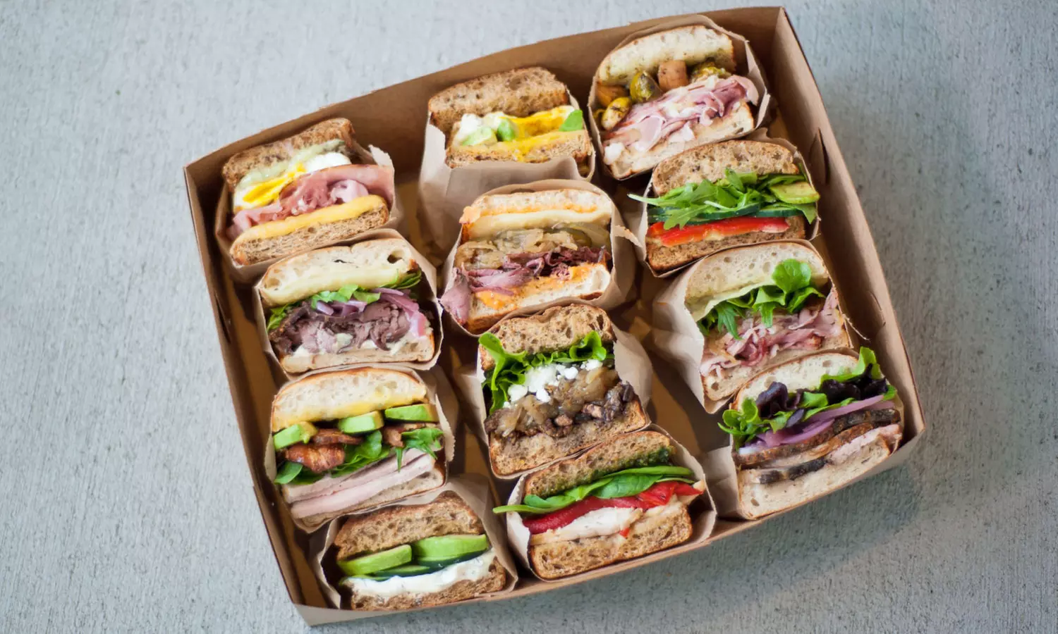 $150 for Sandwich Platter with 25 Half Sandwiches from Homegrown Sustainable Sandwich Shop ($175 Value)  - Primary Image