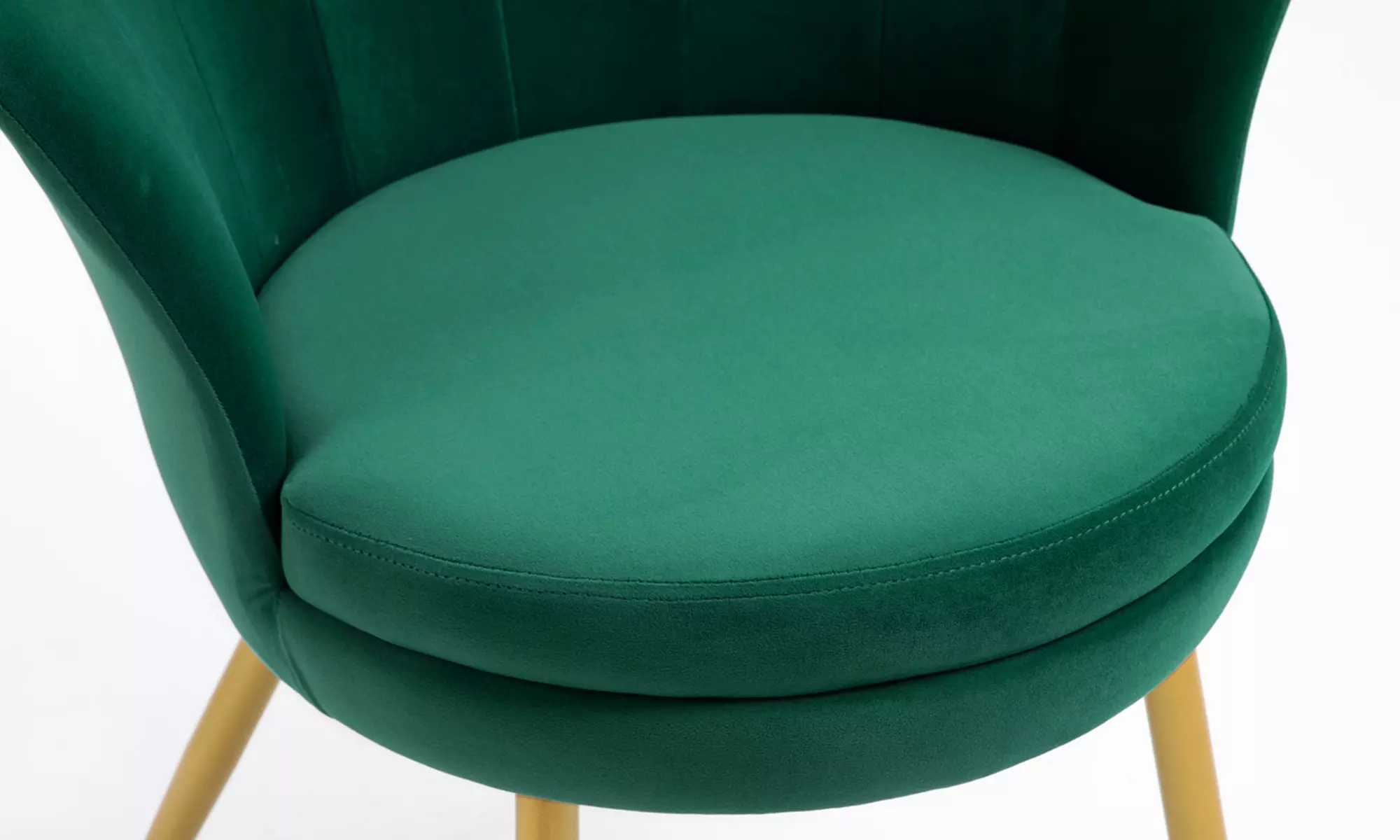 Poltroncina a conchiglia Maddina in velluto