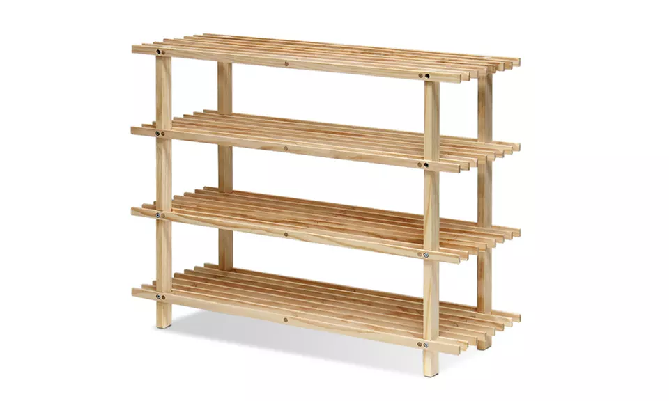 Furinno Solid Wood Shoe Rack - Second Medium