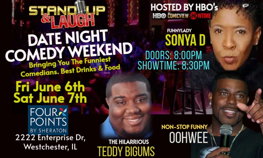 Date Night Comedy - Four Points Sheraton June 6 and 7 2025 at 8 pm