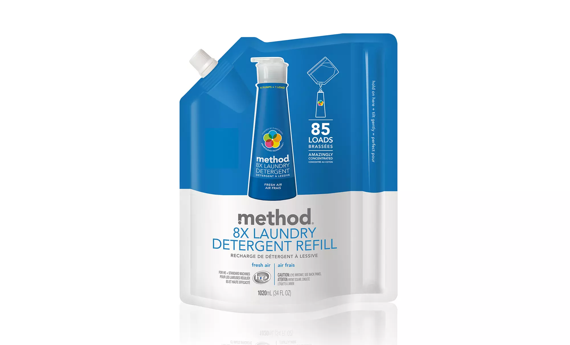 Method Fresh Air or Fragrance-Free Laundry Detergent Refill; 6-Pack of 85-Load Refills + 5% Back in Groupon Bucks - Second Medium