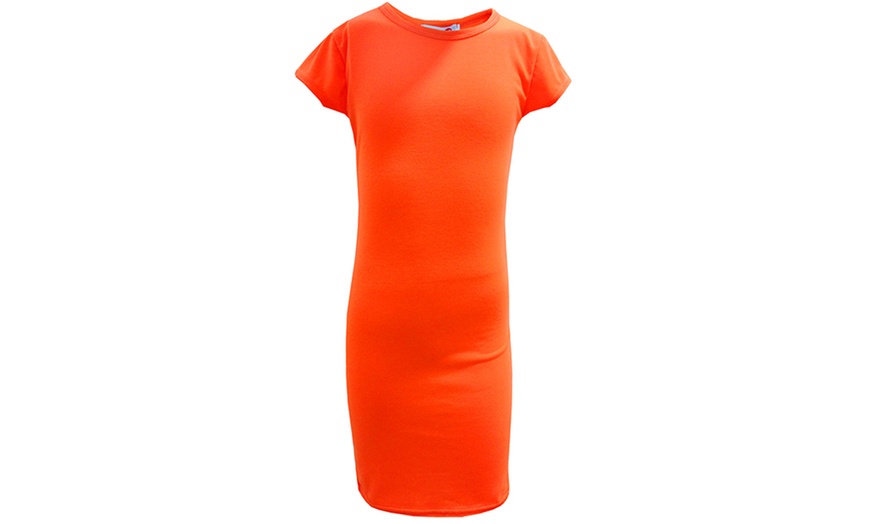 Image 8: Girls' Plain Midi Dress