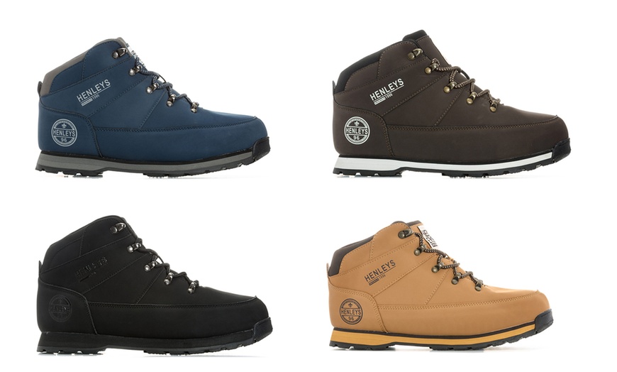 Image 1: Henleys Men's Woodland Boots