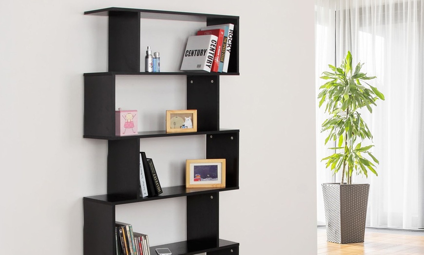 Image 6: Homcom Wooden Bookcase