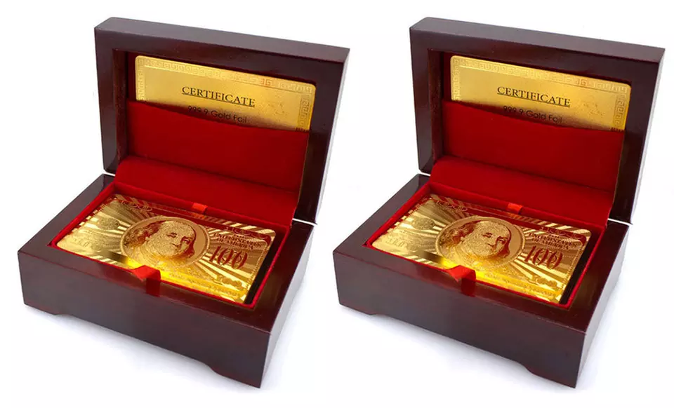 24K Gold Plated Playing Cards - Second Medium