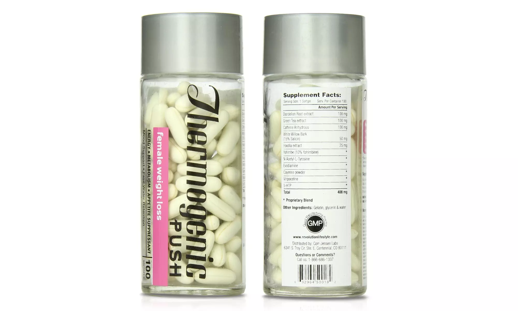 100-Count Revolution Thermogenic Push Abcuts Female Diet Supplements - Primary Image