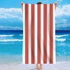 Image 6: Single Jersey Striped Summer Beach or Bath Towel