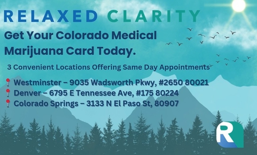 Image 1: Colorado MMJ Evaluation: Valid for New Certifications Only