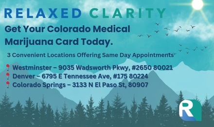 MMJ Card Evaluation: Valid for New Certifications Only (Colorado) - CMed - Relaxed Clarity