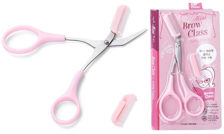 1 ou 2 ciseaux brosse 2 en 1 de retouche des sourcils