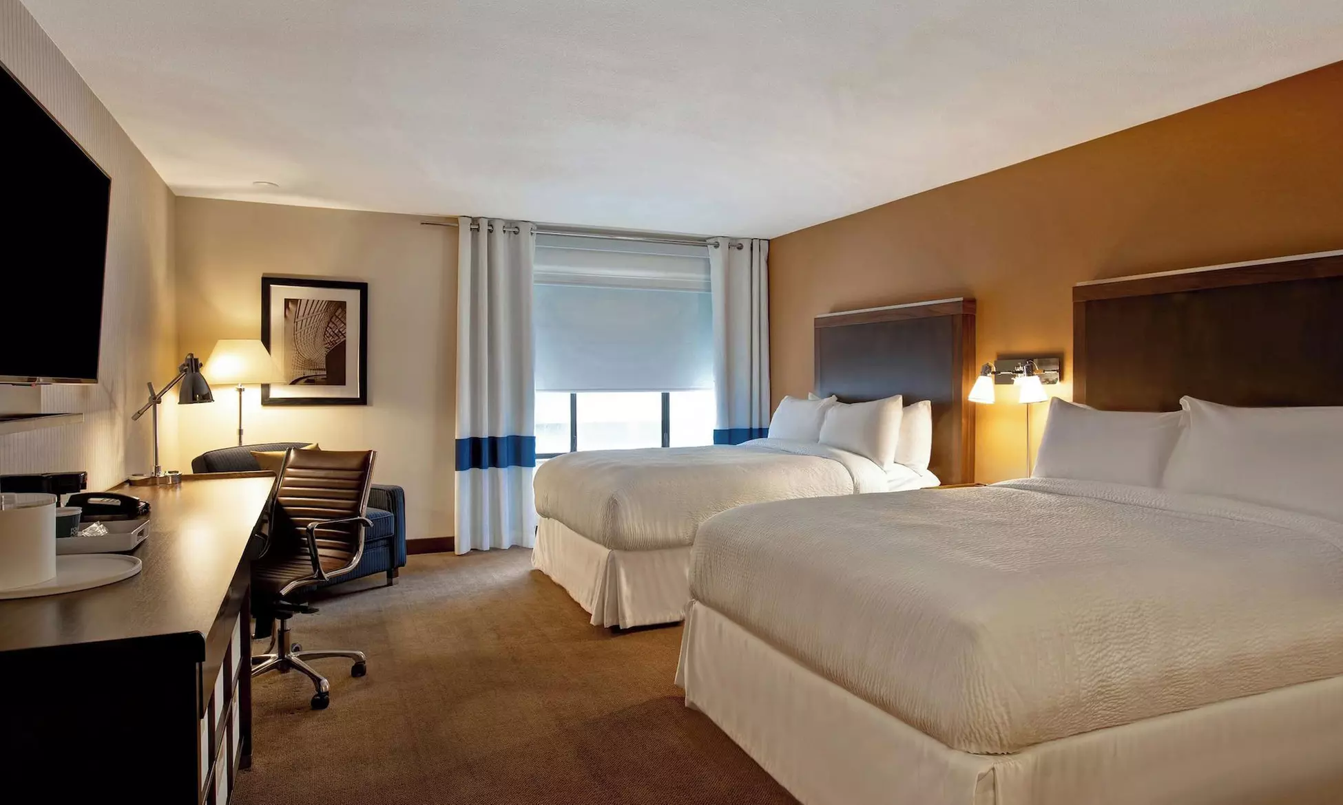 Modern rooms, on-site dining, and a prime downtown location