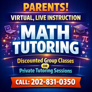 1 Week Trial - 3 Hr Math Tutor Time - AMOS e learning Math Tutoring