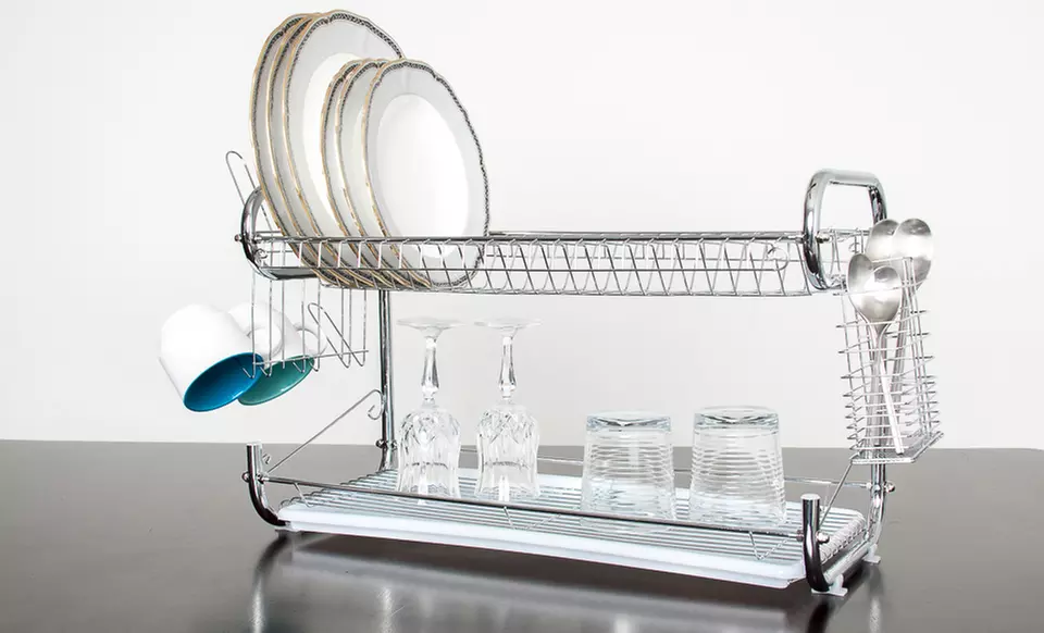 22" Two-Tier Dish Rack - Primary Image