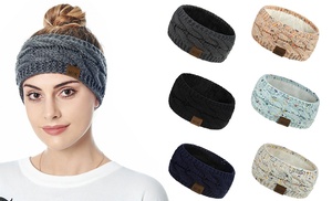 Knitted Fleece-Lined Headband