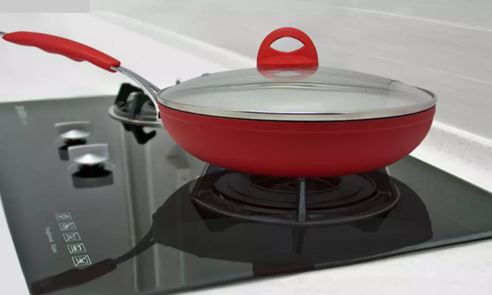 Sandra Venditti Ceramic Frying Pan with Lid - Second Medium