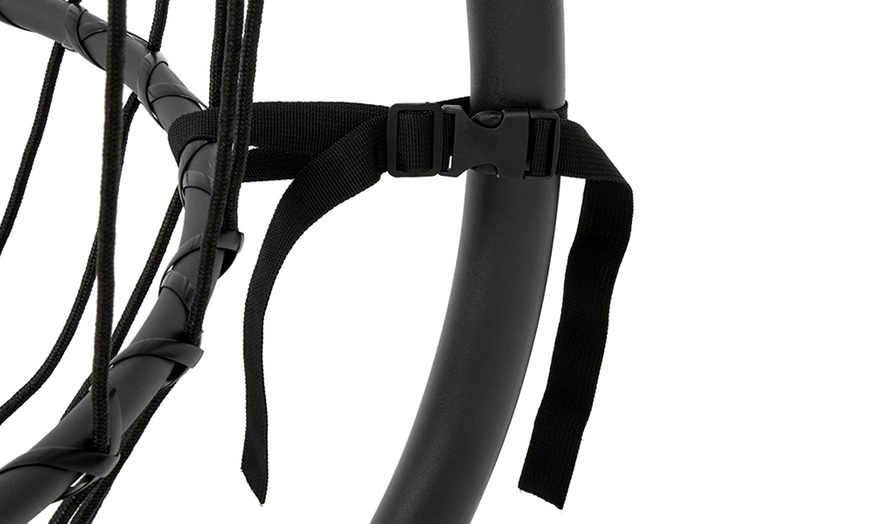 Image 51: Outdoor Cosy Rattan-Effect Hanging Egg Chair with Cushion