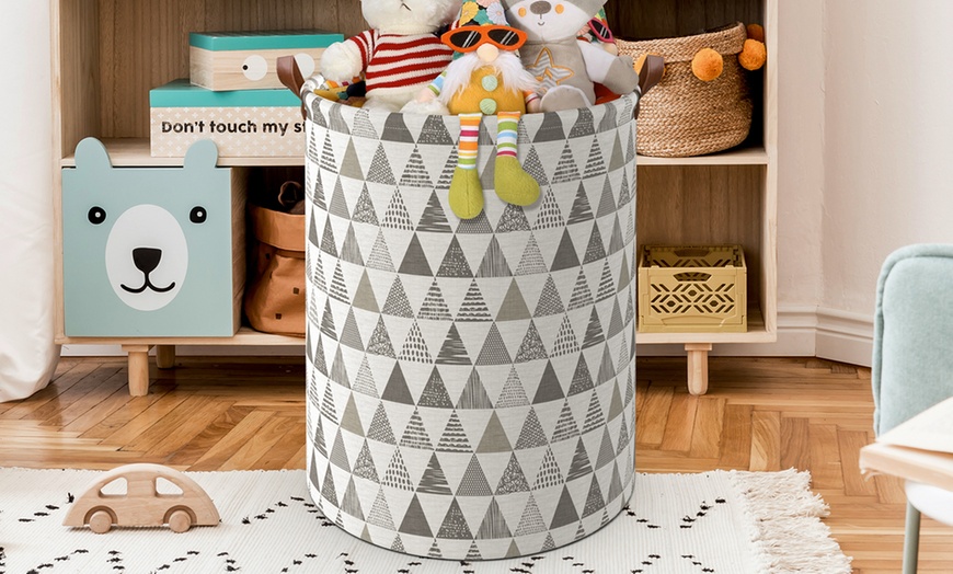 Image 13: Vinsani Drawstring Laundry Basket