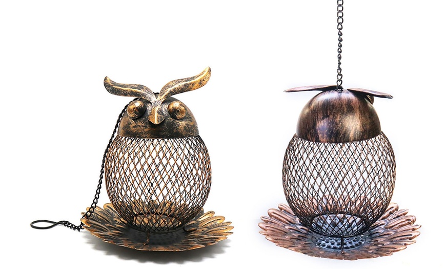 Image 2: Owl-Shaped Bird Feeder