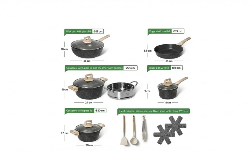 Image 8: Batteria da cucina da 15 pezzi Just Perfecto