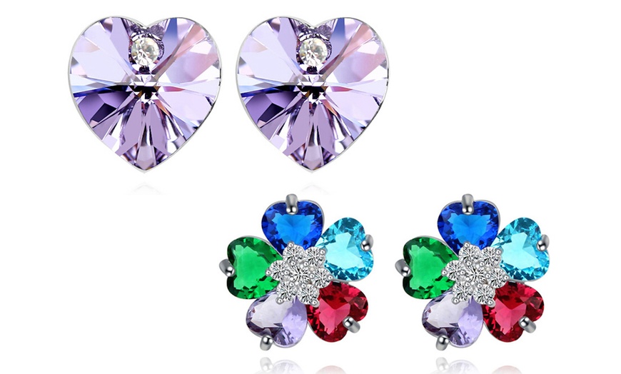 Image 46: Boucles d'oreilles fleur ou cœur