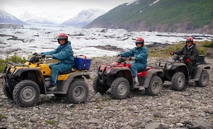 Three-Hour ATV Glacier Tour for One or Full-Day Tour for One or Two from Alaska Backcountry Adventure Tours (51% Off)  - Primary Image