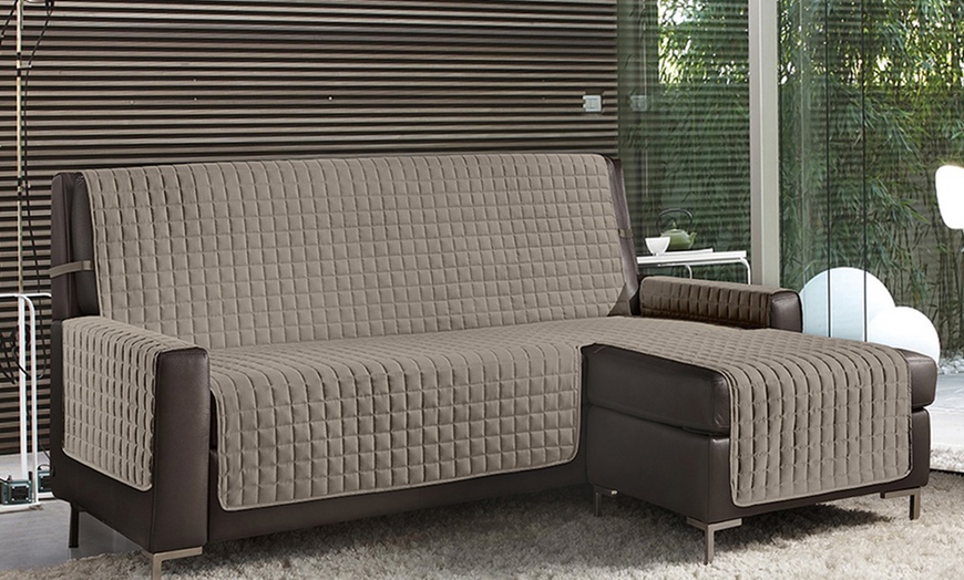 Image 33: Omkeerbare gewatteerde bankhoes