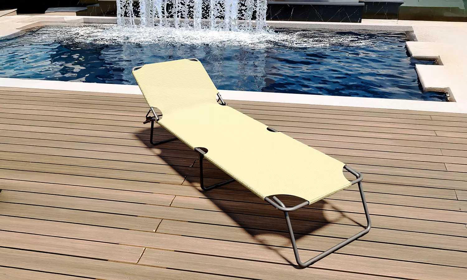 1 o 2 lettini pieghevoli prendisole senza tettuccio