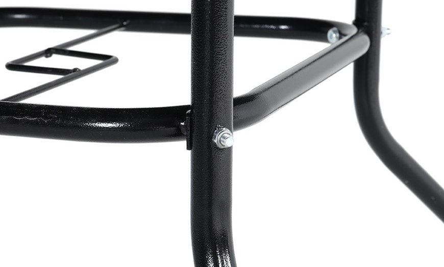 Image 23: Tempered Glass Table with Two Chairs