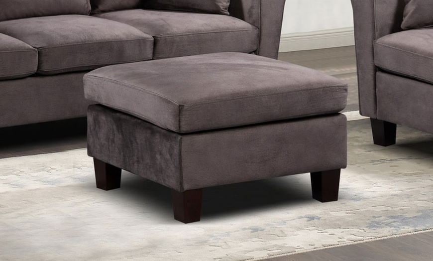 Image 17: Tivette Brushed Velvet Sofa Set 