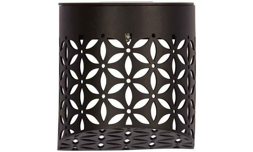 Image 5: Moroccan Solar Wall Lights - 4 Pack, Warm White LED