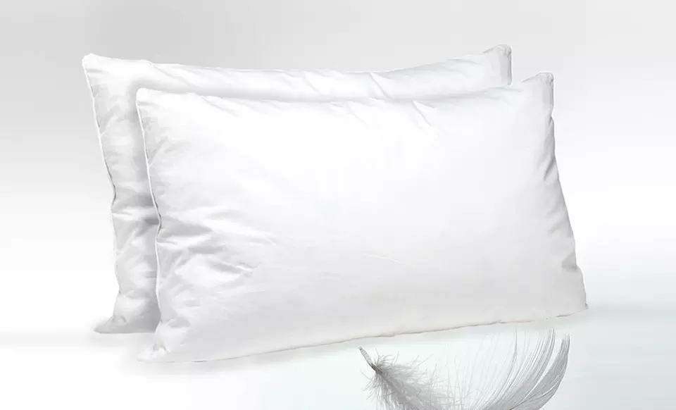 White Duck Feather Pillows - Second Medium
