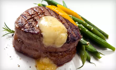 Steak-House Dinner for Four or Two with Appetizers and Entrees or $10 for $20 Worth of Lunch at Steak Street - Primary Image