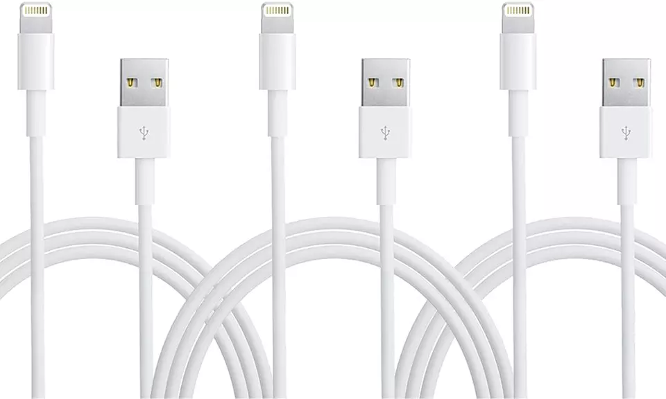 Apple 6.6 ft Lightning to USB Cable (1, 2, or 3 Pack) - Second Medium