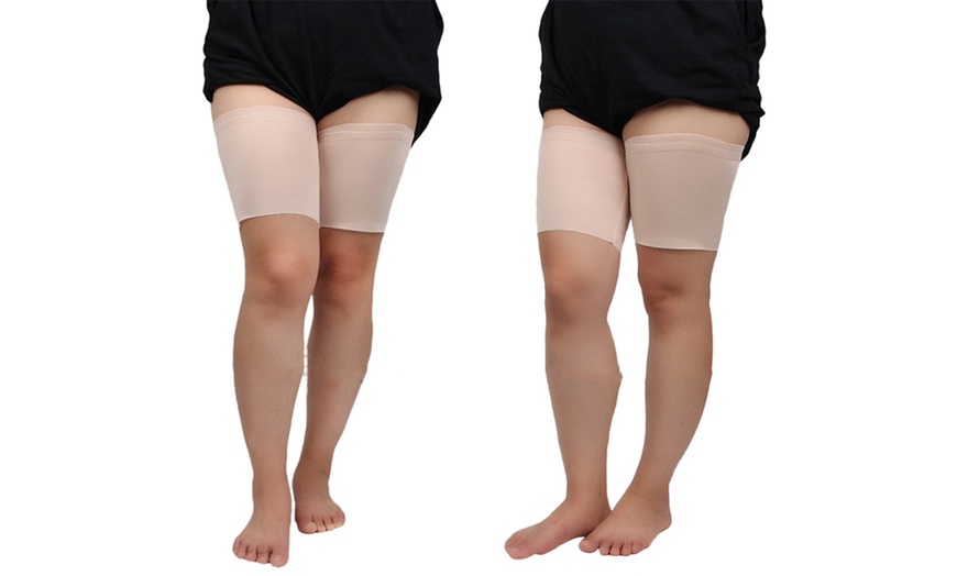 Image 2: Elastic Anti-Chafing Thigh Bands