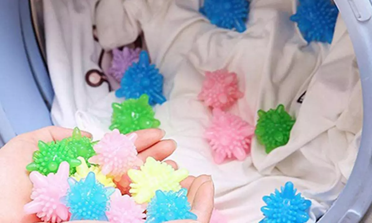 Pack of Ten PVC Laundry Balls