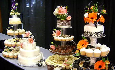 $150 for a Three-Tier Wedding Cake or Cupcake Wedding Cake at Cupcasions ($300 Value)  - Primary Image