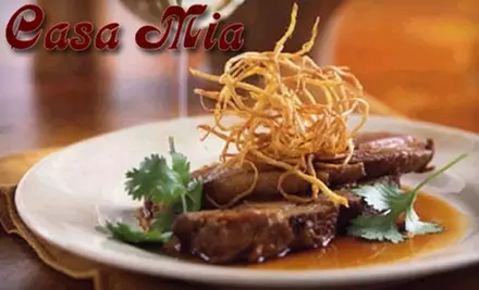 $25 for $50 Worth of Authentic Italian Cuisine at Casa Mia Restaurant - Primary Image