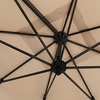 Image 12: Rotatable Square Cantilever Umbrella with Fillable Base