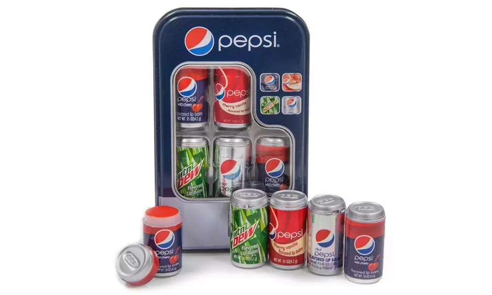 5x oder 10x Lip Smacker Lippenpflegestift mit Glanz und Pepsi-Geschmack in Pepsi-Dosen - Primary Image